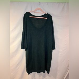Torrid Emerald Green Knit Tunic, 3/4 Sleeve, Size 3.